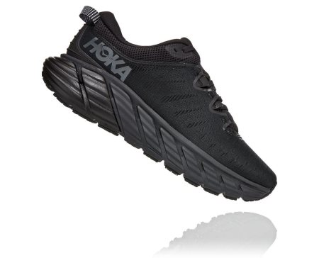 Hoka Gaviota 3 Ženske Road Tekaški Čevlji Črna / Črna SI-602137F